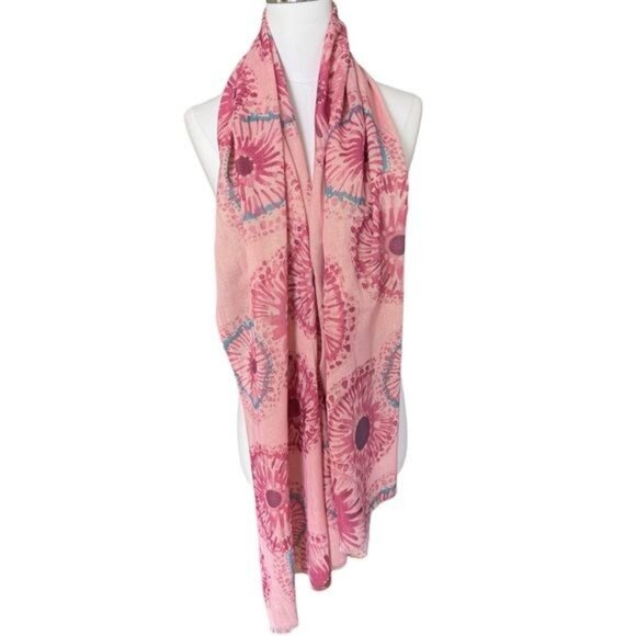 Scarf, Imported from Italy in Shades of Pink Shimmer NWOT - Picture 1 of 8